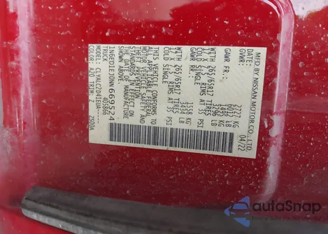 2022 Nissan Frontier Sv 4X2 from USA, damaged, VIN 1N6ED1EJ0NN669524